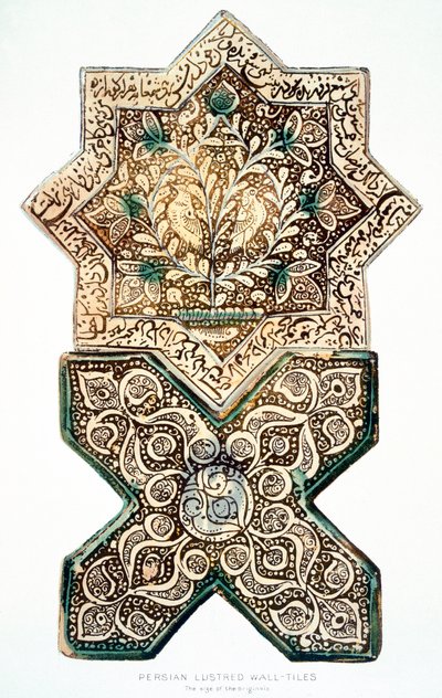 Persian Lustred Wall-Tiles by Henry Wallis